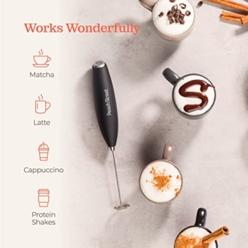 Powerful Handheld Milk Frother for Cafe-Quality Drinks