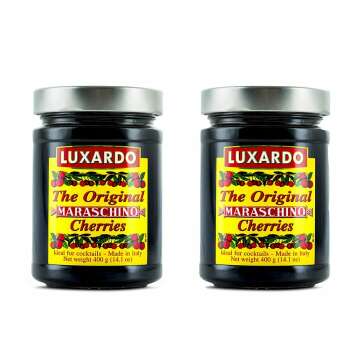 Luxardo Gourmet Maraschino Cherries - 400g Jar - Perfect for Cocktails & Desserts