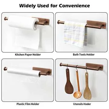 Rose Gold Paper Towel Holder - Elegant & Easy Install