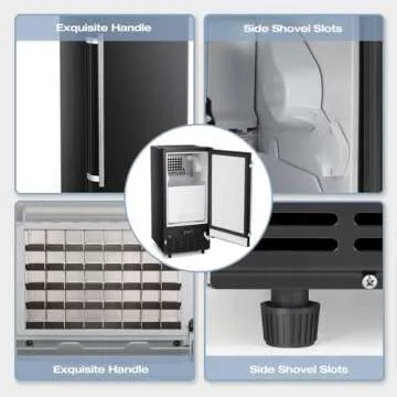 Kismile Ice Maker Machine for Home and Office, 80Lbs/Day