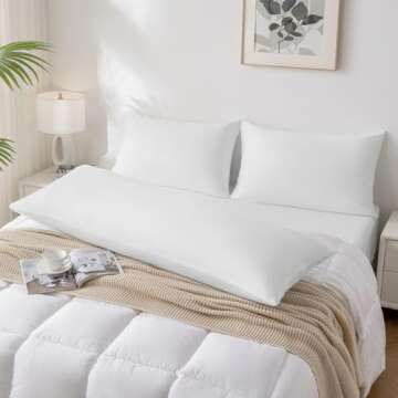 JELLYMONI Pillowcases King Set of 2 Cotton Envelope Pillow Covers Cream White 20×36in Bed Pillow Cases 100% Washed Cotton Soft Breathable (Pillows are not Included)