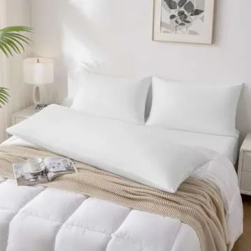 JELLYMONI Pillowcases King Set of 2 Cotton Envelope Pillow Covers Cream White 20×36in Bed Pillow Cases 100% Washed Cotton Soft Breathable (Pillows are not Included)