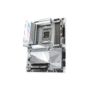 GIGABYTE X670E AORUS PRO X (AM5/ LGA 1718/ AMD/ X670E/ EATX/ 5-Year Warranty/ DDR5/ Quad M.2/ PCIe 5.0/ USB 3.2 Gen2X2 Type-C/WiFi 7/ Intel 2.5GbE LAN/Q-Flash Plus/EZ-Latch Plus/Motherboard)