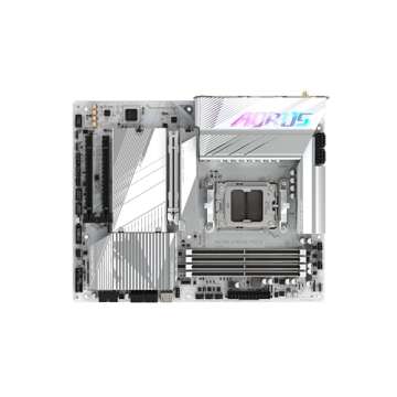 GIGABYTE X670E AORUS PRO X (AM5/ LGA 1718/ AMD/ X670E/ EATX/ 5-Year Warranty/ DDR5/ Quad M.2/ PCIe 5.0/ USB 3.2 Gen2X2 Type-C/WiFi 7/ Intel 2.5GbE LAN/Q-Flash Plus/EZ-Latch Plus/Motherboard)