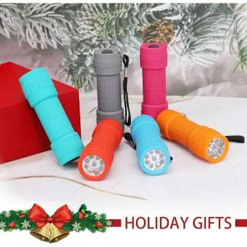 18-Pack Mini Flashlights with Batteries - Perfect for Camping