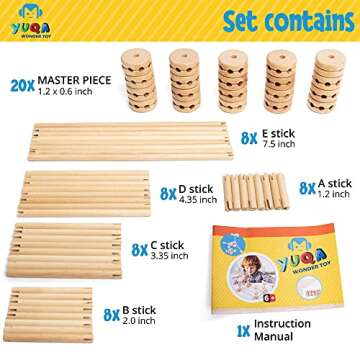 Building Blocks for Kids Ages 4-8 for Preschool Kids-60 Toys Blocks Set 6-12 Years Old to Create Var...