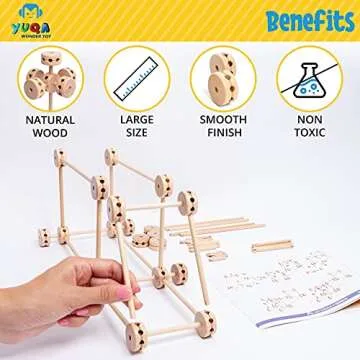 Building Blocks for Kids Ages 4-8 for Preschool Kids-60 Toys Blocks Set 6-12 Years Old to Create Various Shapes-Stimulating Different Toy for Children-Instruction Manual Included - Unique Gift