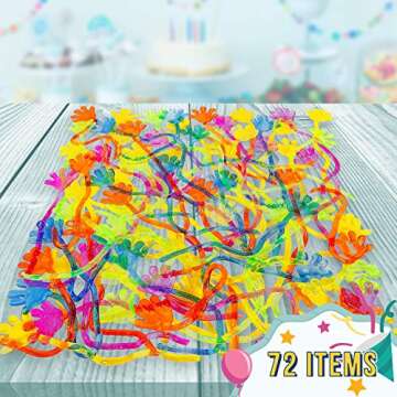 Colorful Vinyl Glitter Sticky Hands For Kids Fun
