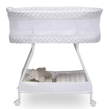 Delta Children Sweet Dreams Bassinet with Vibration and Music