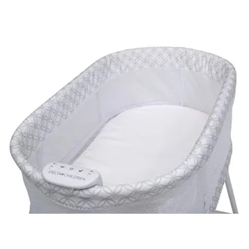 Delta Children Sweet Dreams Bassinet with Vibration and Music