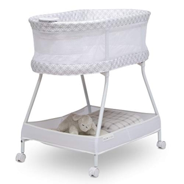 Delta Children Sweet Dreams Bassinet with Vibration and Music