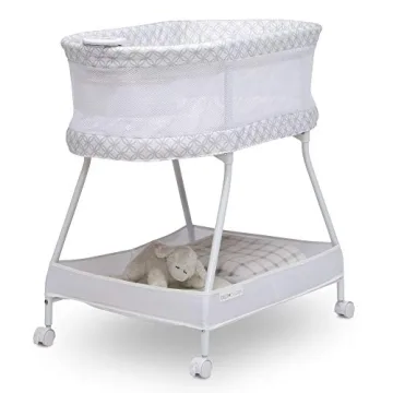 Delta Children Sweet Dreams Bassinet with Vibration and Music
