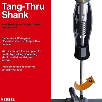 Top Quality VESSEL MEGADORA IMPACTA Screwdriver Set 8 PCS