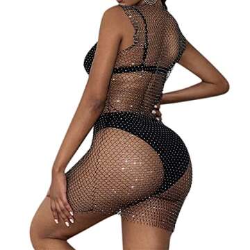 Sparkling Rhinestones Bodycon Dress for Festivals