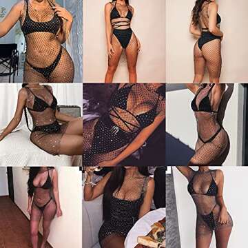 Sparkling Rhinestones Bodycon Dress for Festivals