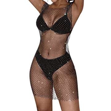 Sparkling Rhinestones Bodycon Dress for Festivals