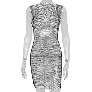 Sparkling Rhinestones Bodycon Dress for Festivals
