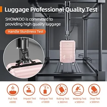 SHOWKOO Expandable Luggage Set - Durable and Stylish