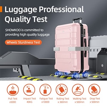 SHOWKOO Expandable Luggage Set - Durable and Stylish