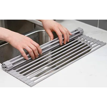 Surpahs Over Sink Roll-Up Dish Drying Rack - Stylish & Space Saving