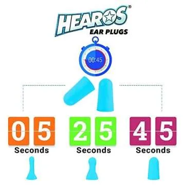 HEAROS Xtreme Foam Earplugs 33dB NRR 100 Pairs