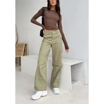 VELISDE Women Slim Fit Crop Tops Crewneck Skinny Shirt Long Sleeve Y2K Sexy Casual Basic Solid Color Going Out Tight Tee(Brown,XS)