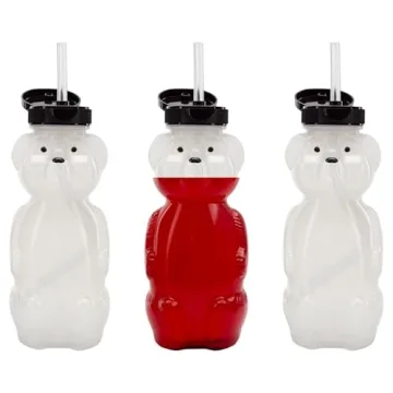 Honey Bear Straw Cups for Toddlers | 8-Ounce Therapy Bottles