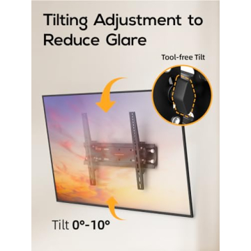 IWORKBOARD Low Profile TV Wall Mount for 24-65 Inch TVs