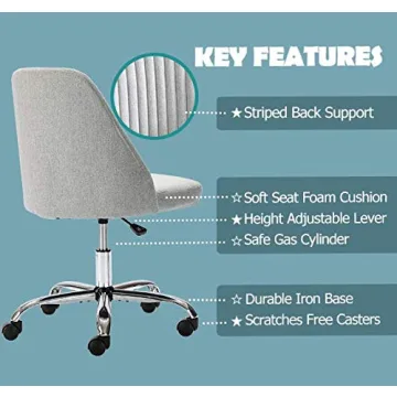Stylish Adjustable Desk Chair for Home or Office Space