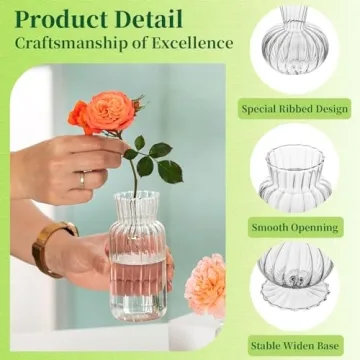 Mini Glass Vases for Elegant Home Decor and Gifts