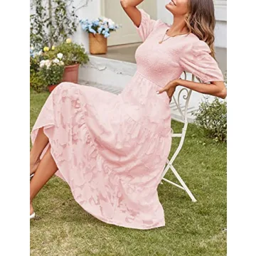Elegant Floral Midi Maxi Dress Perfect for Summer Events
