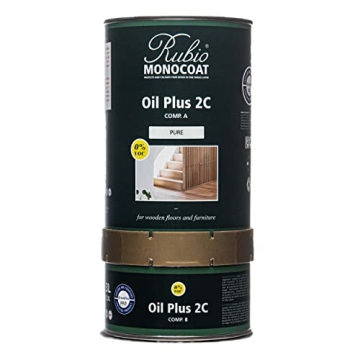 Rubio Monocoat Wood Oil Finish 650 ft² - Pure | Oil Plus 2C | Quick-Dry, Eco-Friendly Linseed Wood ...