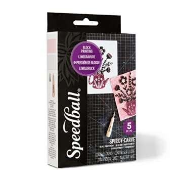 Speedball Art Products SB4100 Speedy-Carve Rubber Stamp Making Kit – Great Starter for Beginners