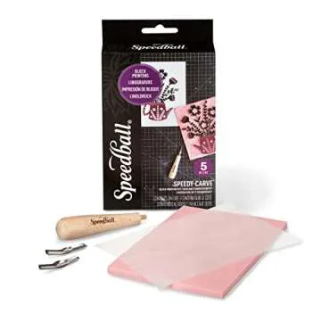 Speedball Art Products SB4100 Speedy-Carve Rubber Stamp Making Kit – Great Starter for Beginners