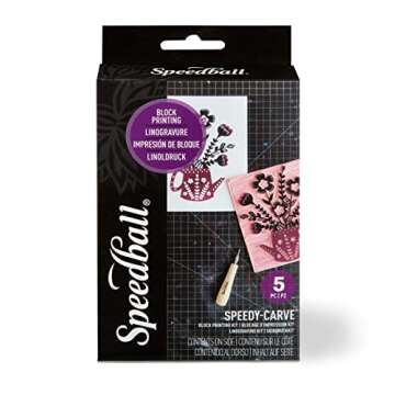 Speedball Art Products SB4100 Speedy-Carve Rubber Stamp Making Kit – Great Starter for Beginners