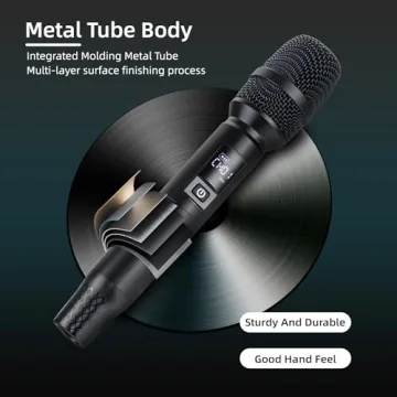 MOREFAND Wireless Microphones - Bluetooth Karaoke Set with 260 Ft Range