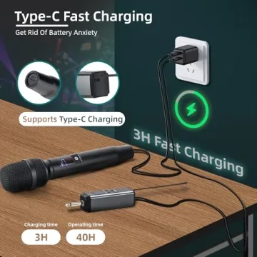 MOREFAND Wireless Microphones for Karaoke and Events