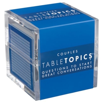 TableTopics Couples Question Game - 135 Fun Question Cards to Start Memorable, Fun Conversations, Gr...