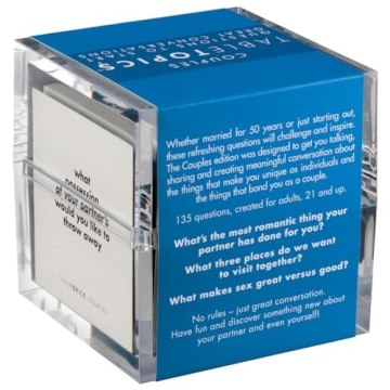 TableTopics Couples Question Game - 135 Fun Question Cards to Start Memorable, Fun Conversations, Great for Date Night, Anniversaries, Fun Filled Questions with Variety of Topics