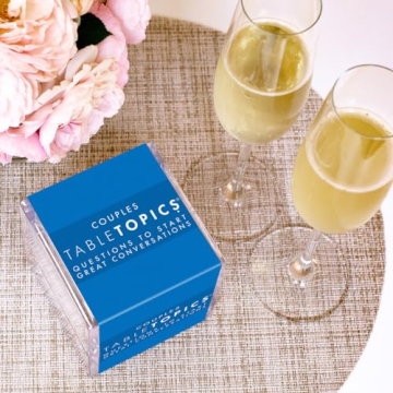 TableTopics Couples Question Game - 135 Fun Question Cards to Start Memorable, Fun Conversations, Great for Date Night, Anniversaries, Fun Filled Questions with Variety of Topics