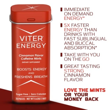 Shop Viter Energy Caffeine Mints - Quick Energy Boosts