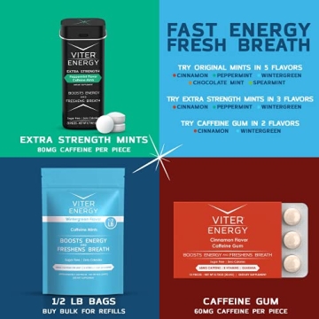 Shop Viter Energy Caffeine Mints - Quick Energy Boosts