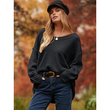 Oversized Women's Pullover Sweater for Fall Fashion