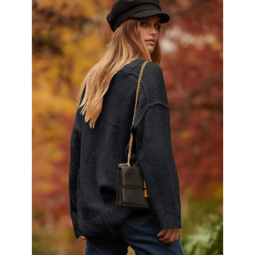 Oversized Women's Pullover Sweater for Fall Fashion