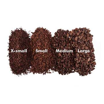 Orchid Bark - Small (3/8") - 1 Gallon of Long Lasting New Zealand Pine Bark for Better Aeration and Flowering for phalaenopsis, Vanda, Cattleya and houseplant Orchids