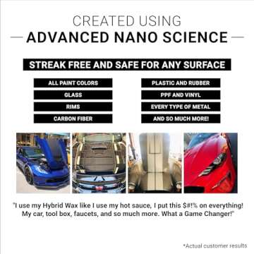 CAR GUYS Hybrid Spray Wax | Advanced Car Wax | Long Lasting and Easy To Use | Safe on All Surfaces | 18 Oz Kit with Towel