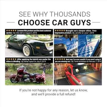 CAR GUYS Hybrid Spray Wax | Advanced Car Wax | Long Lasting and Easy To Use | Safe on All Surfaces | 18 Oz Kit with Towel