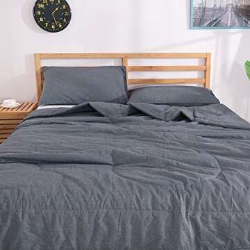 Lightweight NTCOCO Comforter Set for Comfy Summer Sleep