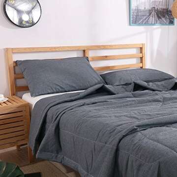 Lightweight NTCOCO Comforter Set for Comfy Summer Sleep