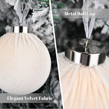 Stylish Velvet Ornaments for Elegant Christmas Decor